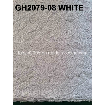 Latest Design African Water Soluble Laceafrican Cord Lace/Guipure Lace Fabric for Women Dress